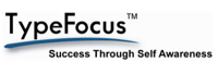 image: typefocus logo: success through self awareness