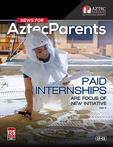 cover photo of news for aztec parents magazine